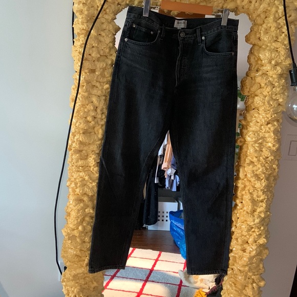 Low rise agolde jeans size 29, faded black wash - Picture 1 of 2